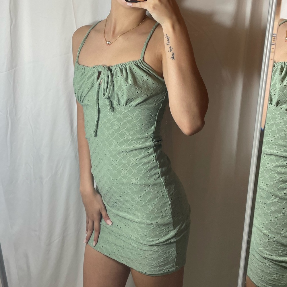 TEAL SUMMER MINI DRESS